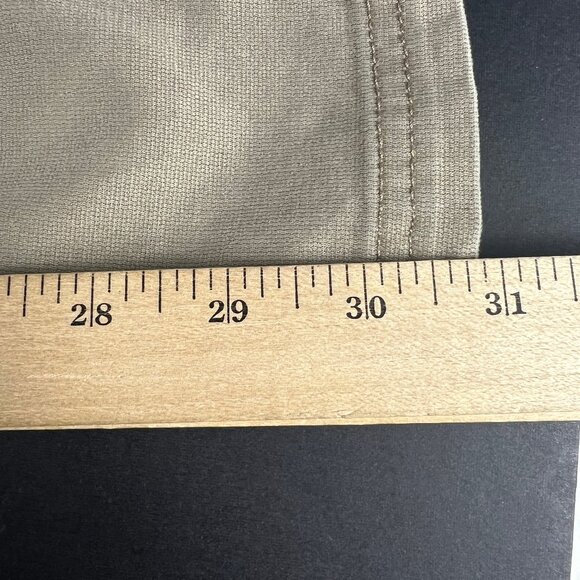 PrAna Pants Women's 34x30* Low Rise Cargo Tan Faded Hiking Stretch Tag 10 - Picture 12 of 16